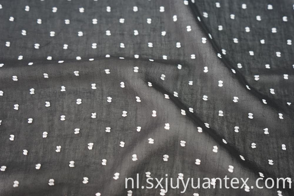 Swiss Dot Clip Jacquard Fabric